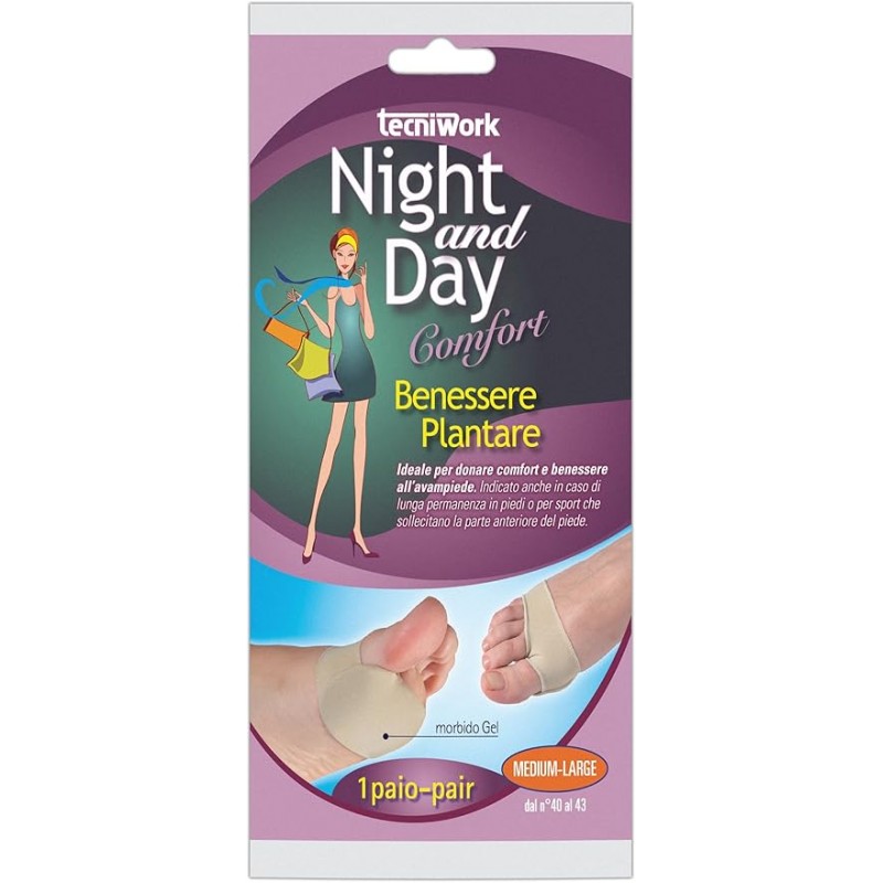 NIGHT AND DAY - Benessere Plantare - 1Paio - M/L (40-43) NIGHT AND DAY - Benessere Plantare - 1Paio - M/L (40-43)